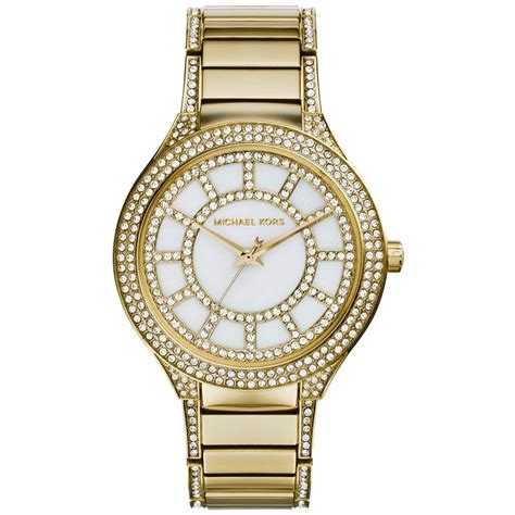 michael kors ladies kerry silver watch